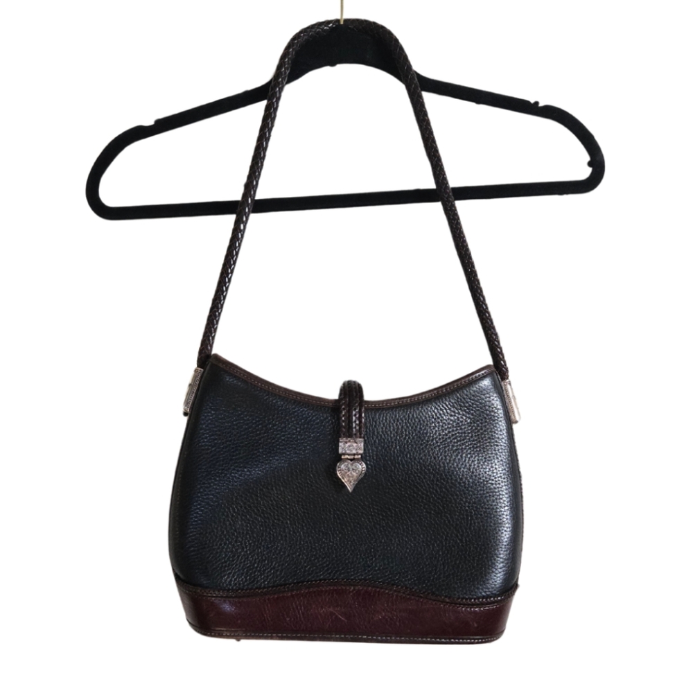 Brighton Black and Brown Leather Bag